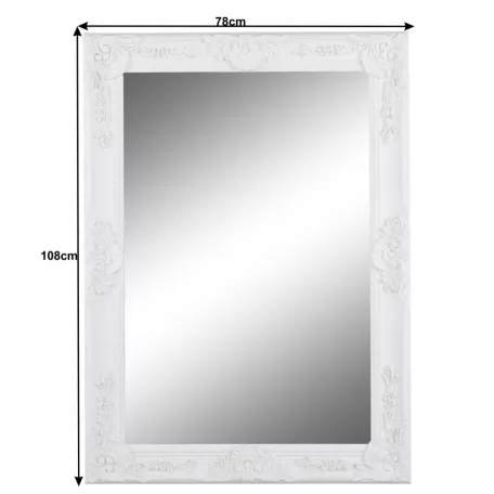 Tükör, fehér keret, MALKIA TYP 9