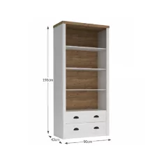 Könyvespolc R2, sosna andersen/tölgy lefkas, PROVANCE