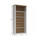 Könyvespolc R3, sosna andersen/tölgy lefkas, PROVANCE