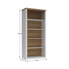 Könyvespolc R3, sosna andersen/tölgy lefkas, PROVANCE