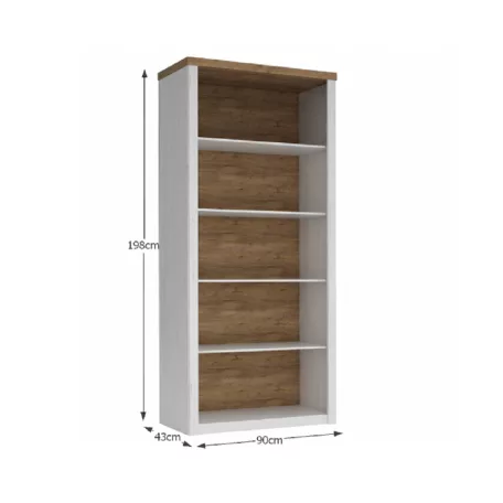 Könyvespolc R3, sosna andersen/tölgy lefkas, PROVANCE