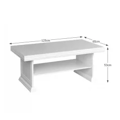 Dohányzóasztal KL2, sosna andersen, KORA