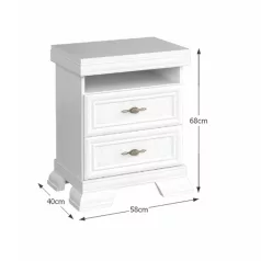 éjjeliszekrény KSN, sosna andersen, KORA