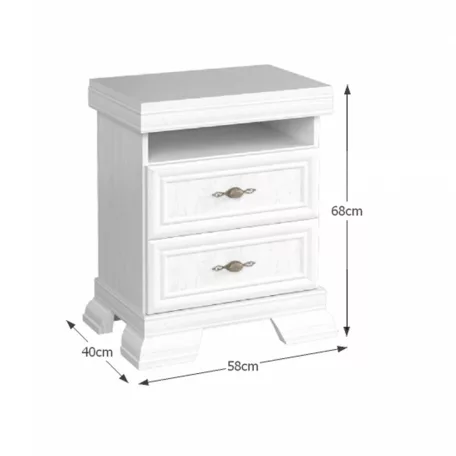 éjjeliszekrény KSN, sosna andersen, KORA