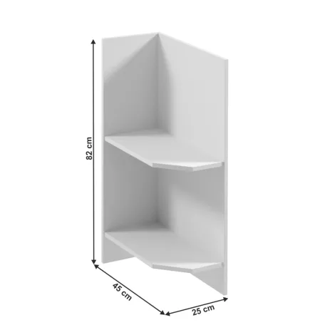 Alsószekrény D25PZ, balos, fehér, SICILIA