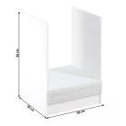 Beépítő alsószekrény D60ZK, fehér/sosna Andersen, SICILIA