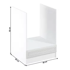   Beépítő alsószekrény D60ZK, fehér/sosna Andersen, SICILIA