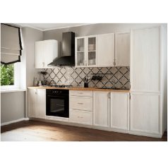   Alsószekrény D40S4 fiókokkal, fehér/sosna Andersen, SICILIA