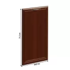 Előlap mosogatógéphez, 44,6x71,3, dió Milano, SICILIA