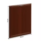 Előlap mosogatógéphez, 59,6x71,3, dió Milano, SICILIA