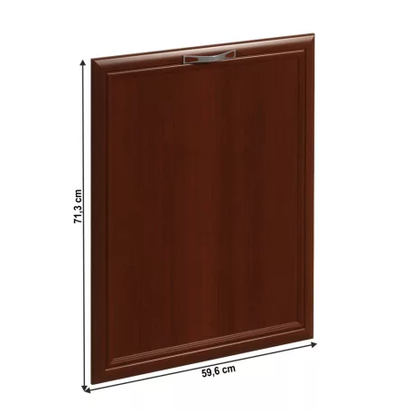 Előlap mosogatógéphez, 59,6x71,3, dió Milano, SICILIA