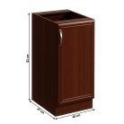 Alsószekrény D40, jobbos, dió Milano, SICILIA