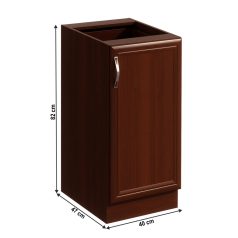 Alsószekrény D40, jobbos, dió Milano, SICILIA