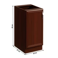 Alsószekrény D40, balos, dió Milano, SICILIA