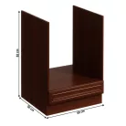 Beépítő alsószekrény D60ZK, dió Milano, SICILIA