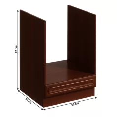 Beépítő alsószekrény D60ZK, dió Milano, SICILIA