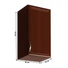 Felsőszekrény G40, jobbos, dió Milano, SICILIA