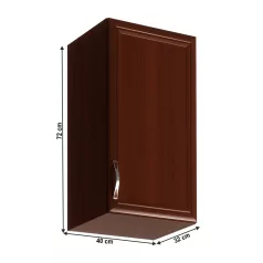 Felsőszekrény G40, jobbos, dió Milano, SICILIA