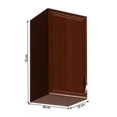 Felsőszekrény G40, balos, dió Milano, SICILIA