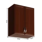 Felsőszekrény G60, dió Milano, SICILIA