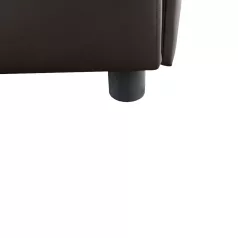 Sarokülőgarnitúra, barna/szürkésbarna melír, TRAMP