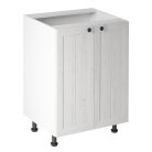 Alsószekrény ajtóval D60, fehér/sosna andersen, PROVANCE