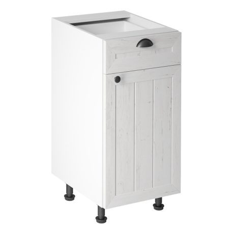 alsószekrény fiókkal D40S1, fehér/sosna andersen, PROVANCE