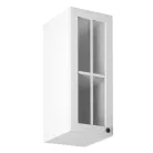 Felsőszekrény üveggel G30S, balos, fehér/sosna andersen, PROVANCE