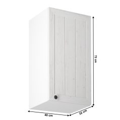 Felsőszekrény G40, jobbos, fehér/sosna andersen, PROVANCE