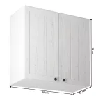 Felsőszekrény G80, fehér/sosna andersen, PROVANCE