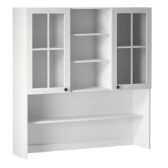   Felsőszekrény üveggel K120, fehér/sosna andersen, PROVANCE