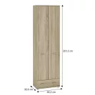 Akasztós szekrény, sonoma tölgyfa, MARIO NEW TYP A