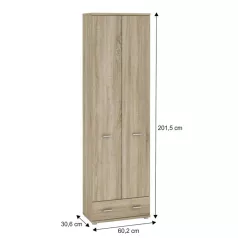 Akasztós szekrény, sonoma tölgyfa, MARIO NEW TYP A