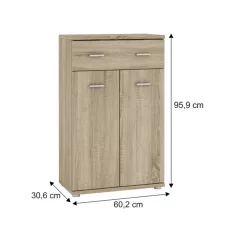 Komód, sonoma tölgyfa, MARIO NEW TYP G