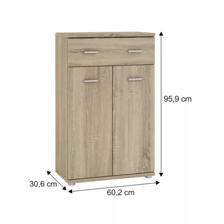 Komód, sonoma tölgyfa, MARIO NEW TYP G