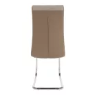 Étkezőszék, bézs/króm, SALOMA NEW