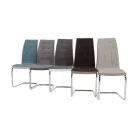 Étkezőszék, mentol/szürke/króm, SALOMA NEW