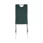 Étkezőszék, ciánkék szövet/króm, OLIVA NEW