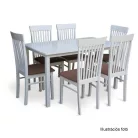 Étkezőasztal, fehér, 135x80 cm, ASTRO NEW