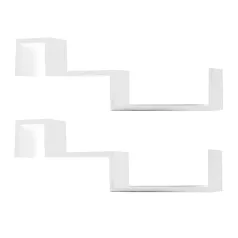 Polc készlet 2 polcos, fehér, FRI NEW