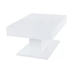   Dohányzóasztal tárolóhellyel, fehér magas fényű, DIKARO