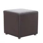 Puff, sötétbarna textilbőr, NIKI NEW