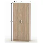 2-ajtós szekrény, tölgy sonoma, BETTY 2 BE02-002-00