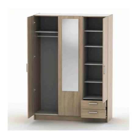 3-ajtós szekrény, tölgy sonoma, BETTY 7 BE07-001-00