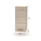 Felsőszekrény, tölgy sonoma, NOVA PLUS NOPL-002-OH