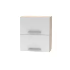 Billenő felsőszekrény 2DV, tölgy sonoma/fehér, NOVA PLUS NOPL-008-VH