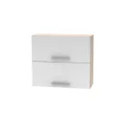 Billenő felsőszekrény 2DV, tölgy sonoma/fehér, NOVA PLUS NOPL-015-OH