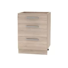   Fiókos alsószekrény 60, tölgy sonoma, NOVA PLUS NOPL-058-0S