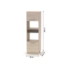 Szekrény beépíthető készülékekre, tölgy sonoma, NOVA PLUS NOPL-084-00