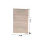 Előlap mosogatógéphez 45, tölgy sonoma, NOVA PLUS NOPL-086-00